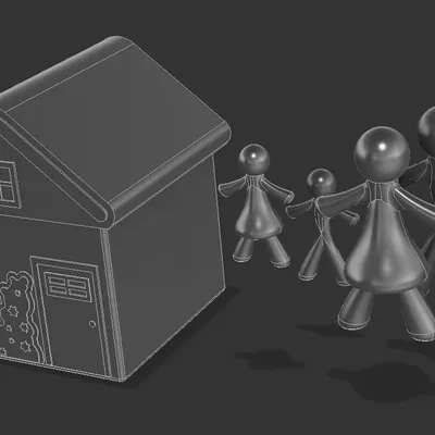 Domecek s figurkami {rana pece}