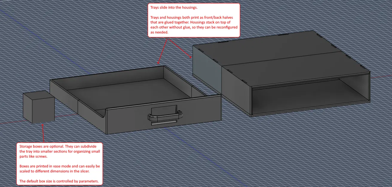 Khay Lưu Trữ Sâu Xếp Chồng (Deep Stackable Storage Trays / Organizers) - Image 11
