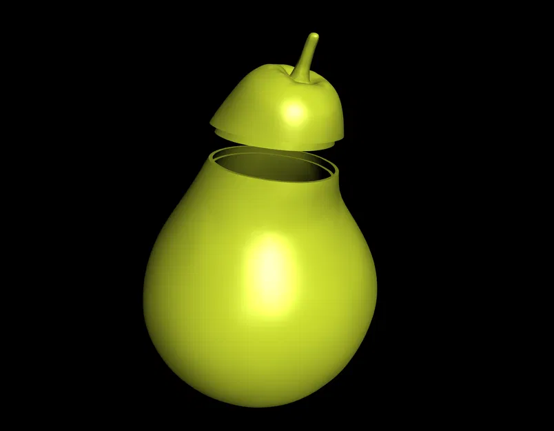 Hộp đựng hình trái lê (Pear-shaped container) - Image 1
