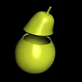 Hộp đựng hình trái lê (Pear-shaped container) - Thumbnail 4