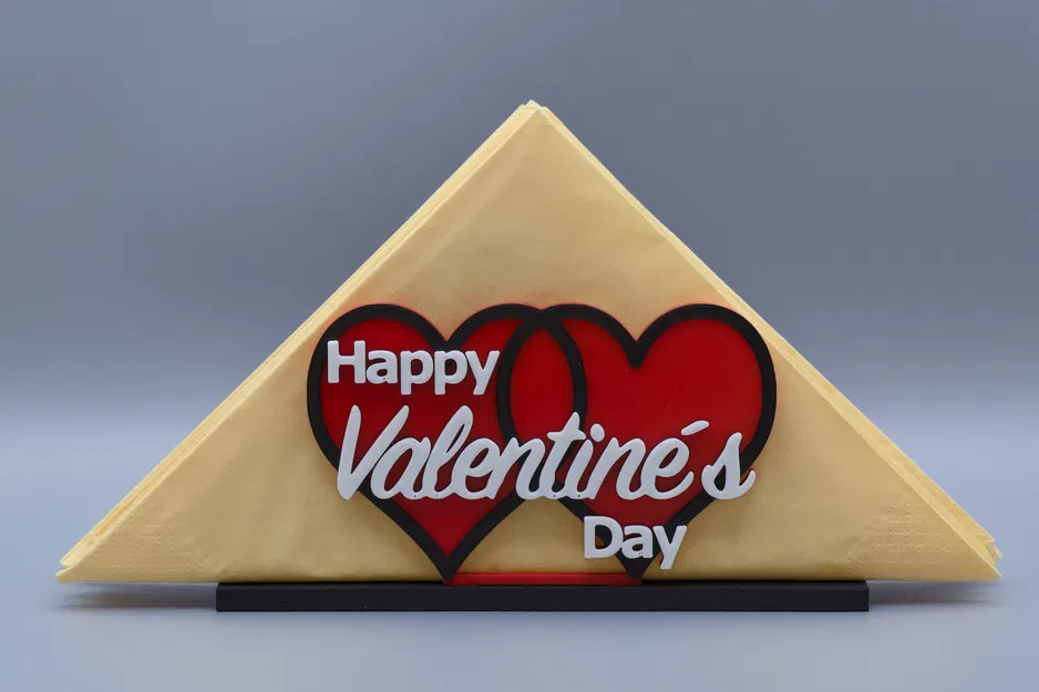 Giá đỡ khăn ăn ngày Valentine (Napkin holder) // Serviettenständer Valentinstag - Image 2
