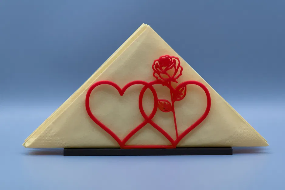 Giá đỡ khăn ăn ngày Valentine (Napkin holder) // Serviettenständer Valentinstag - Image 4