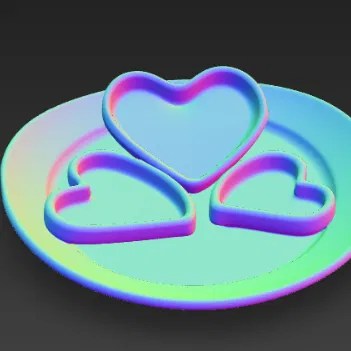 Dĩa hình trái tim (Srdcový talíř)
