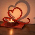 Đế nến tealight Trái tim Valentine - Thumbnail 1