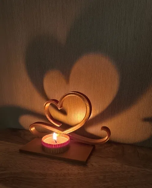 Đế nến tealight Trái tim Valentine - Image 3