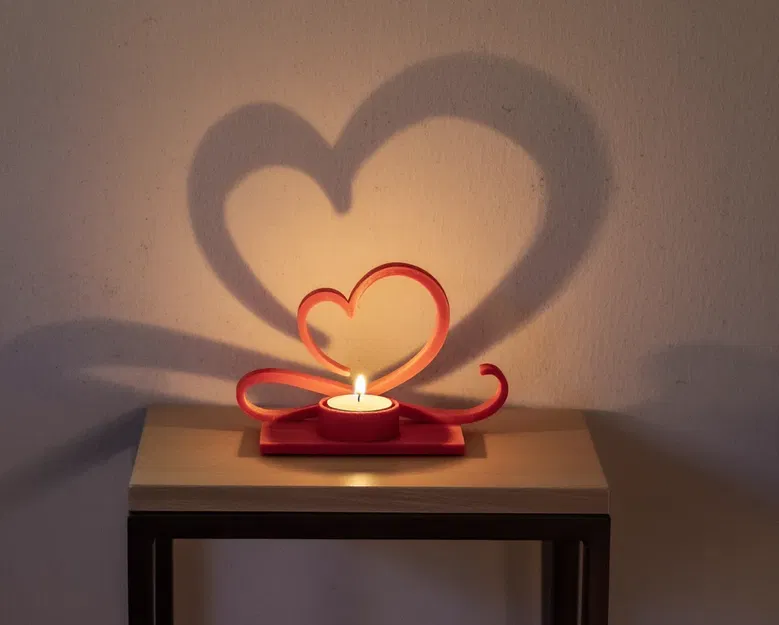 Đế nến tealight Trái tim Valentine - Image 4