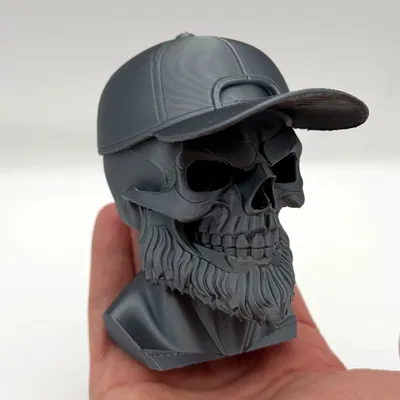 Tượng bán thân Sọ Râu (Beard Skull Bust)