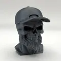 Tượng bán thân Sọ Râu (Beard Skull Bust) - Thumbnail 2