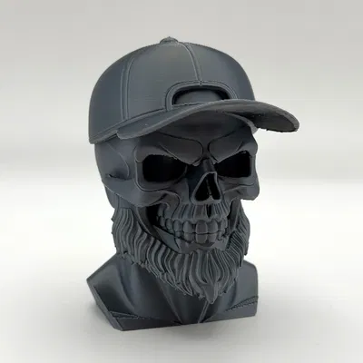 Tượng bán thân Sọ Râu (Beard Skull Bust)