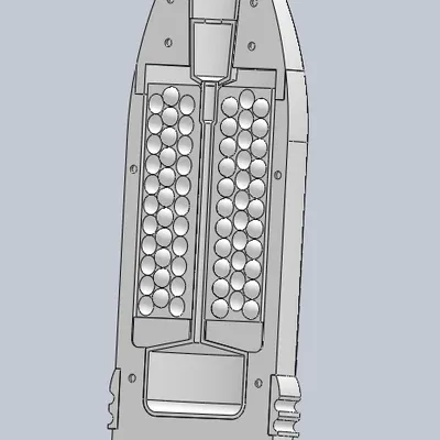 Đạn pháo shrapnel WW1 5"