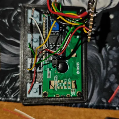 Macro Keyboard hiển thị nhiệt CPU & GPU (ESP32-C3 + LCD 16x2)