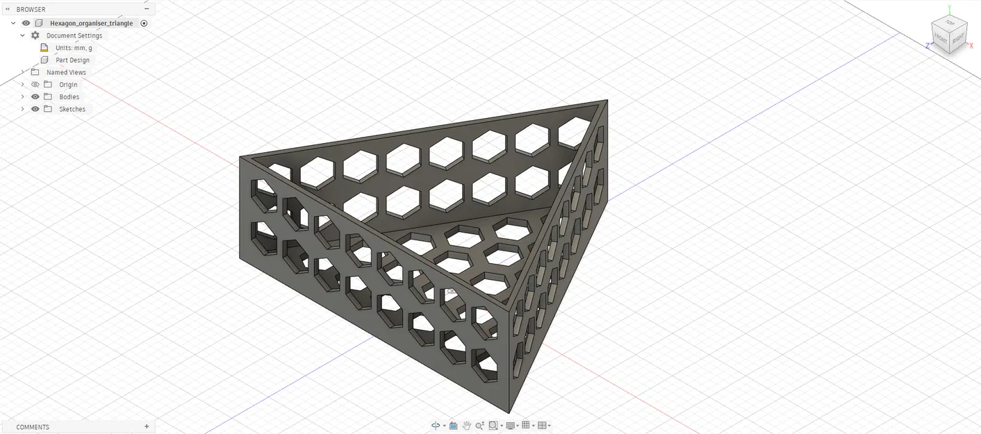 Hexagon Organizer Triangle - Hộp Organizer Tam Giác - Image 1