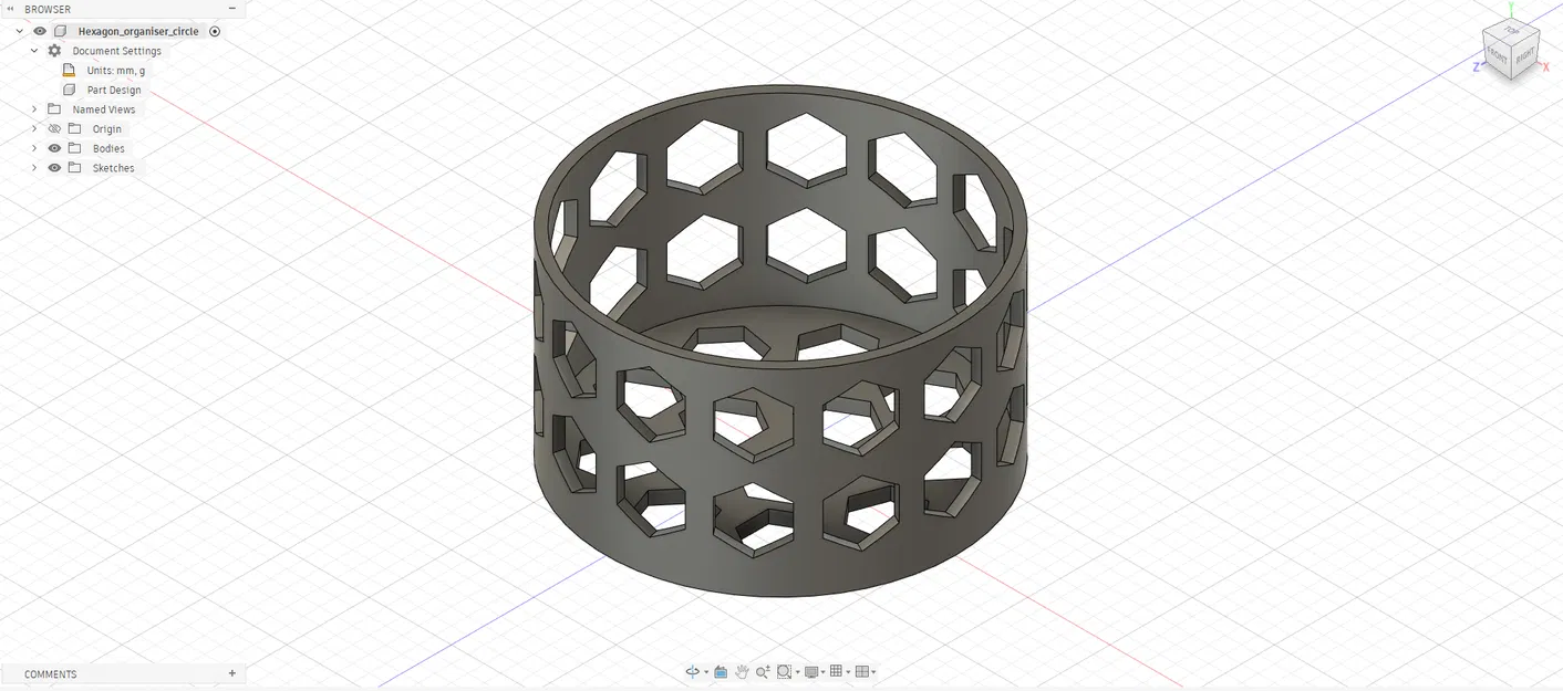 Hexagon Organizer Circle – Khay Organizer Hình Tròn - Image 1