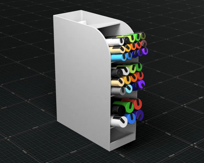 Kệ Đựng Marker Dọc Tối Giản (Có Thể Chỉnh Sửa) - Image 1