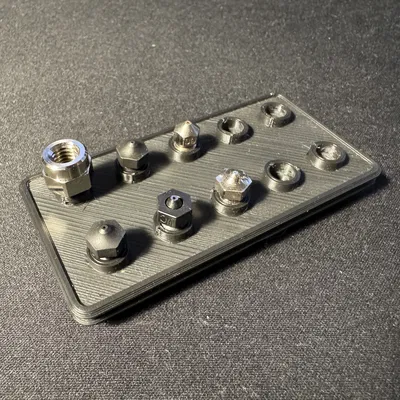 Khay đựng nozzle Gridfinity (Gridfinity Nozzle carrier)