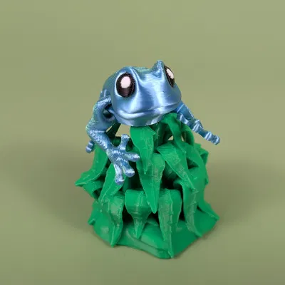 Ếch Poison Dart Frog – Mô Hình Keychain Articulated (Flexi)