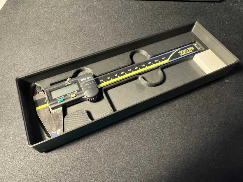 Hộp Gridfinity cho thước cặp Mitutoyo (Mitutoyo Caliper Box) - Image 1