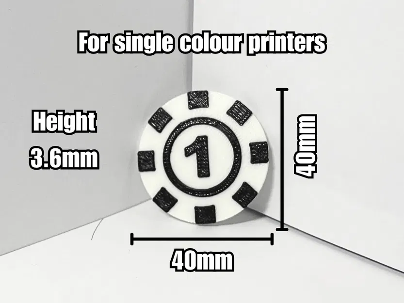 Poker Chips [Single Colour Printers] - Image 2