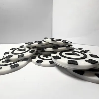 Poker Chips [Single Colour Printers]