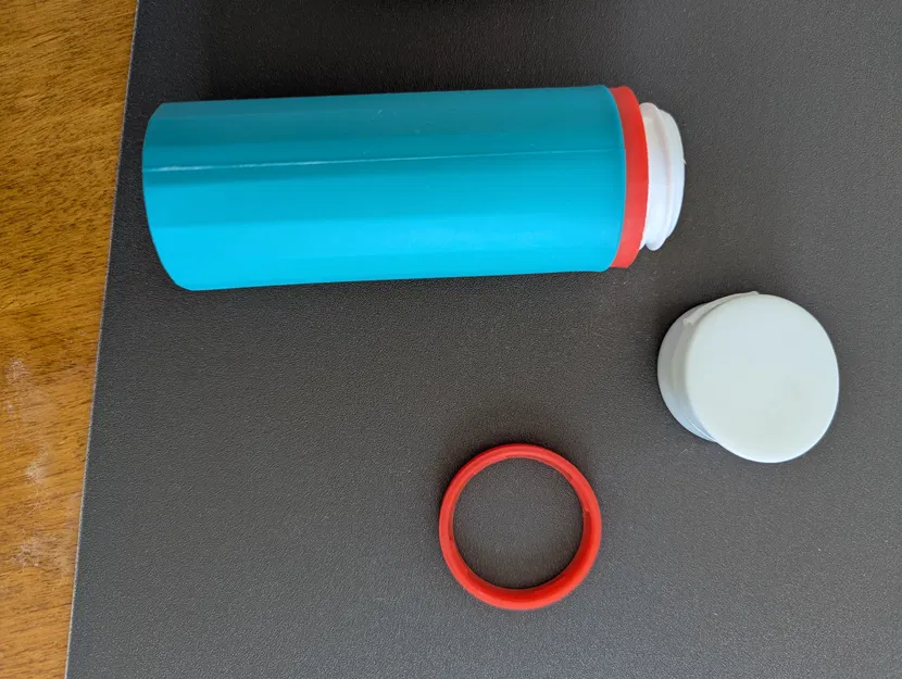 Vòng giữ nắp chai du lịch silicone (Silicone travel bottle ring) - Image 6