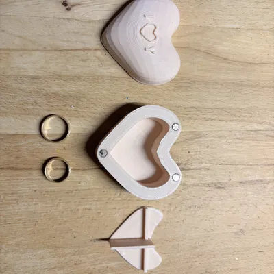 Hộp đựng nhẫn / hộp trang sức với nắp nam châm