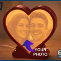 Khung Đèn Lithophane Hình Trái Tim - Thumbnail 1