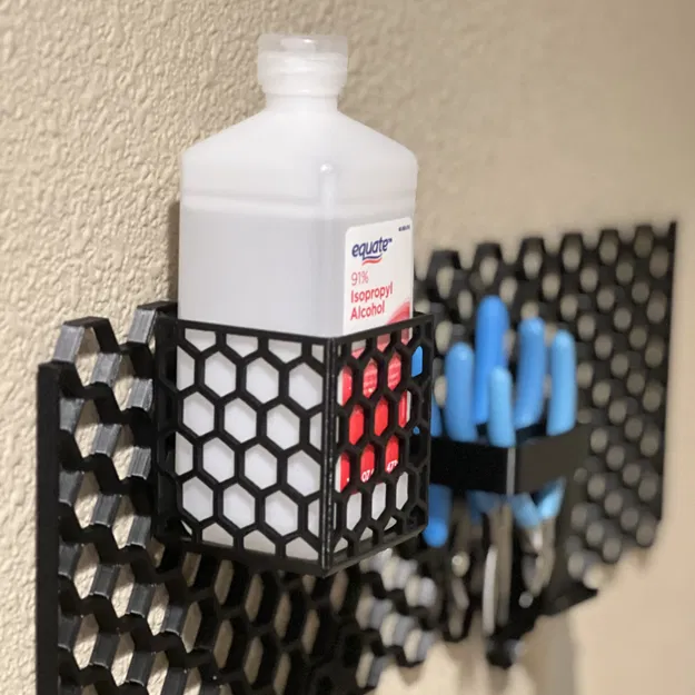 Giá đỡ chai Isopropyl Alcohol cho Honeycomb Wall (HSW) - Image 3