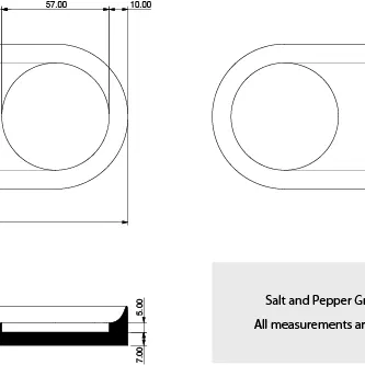 Khay đựng hũ xay muối & tiêu (Salt and Pepper Dispenser Holder)