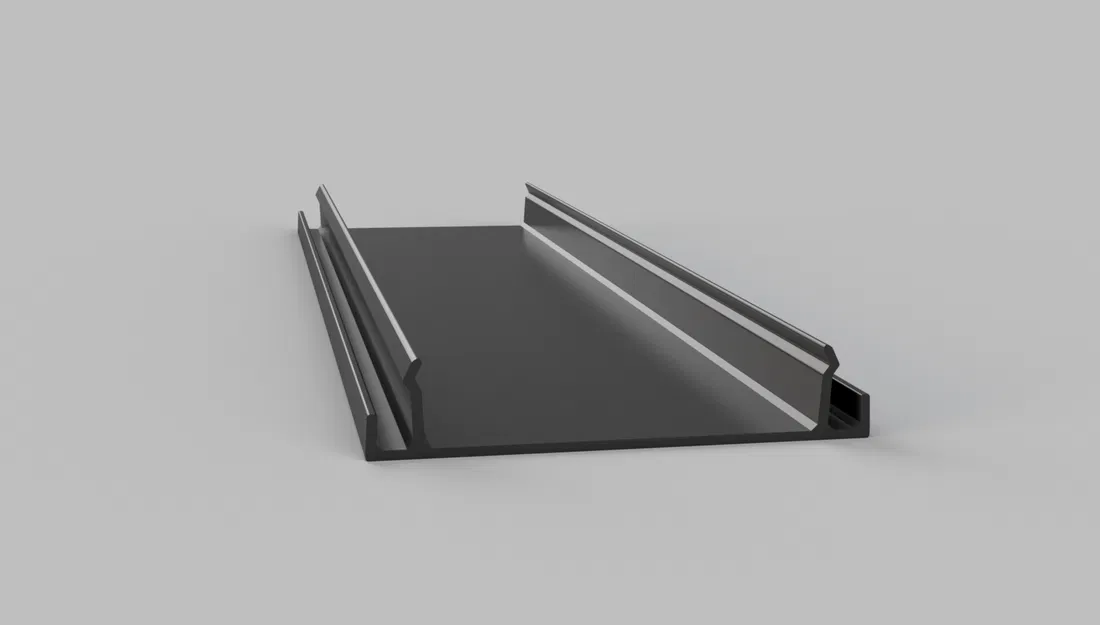 Tehalit Oberteil PVC, B80mm BRN-Kanäle 700802 lgr - Image 1