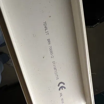 Tehalit Oberteil PVC, B80mm BRN-Kanäle 700802 lgr