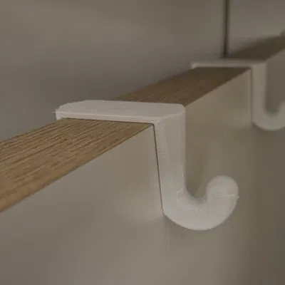 Móc Treo Kẹp Qua Đỉnh Cửa 2 Mặt | Vừa Cửa 40 mm (Không Cần Vít)