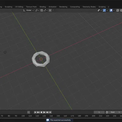 Vòng xuyến low-poly (Low-poly torus)
