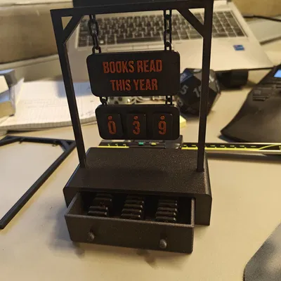 Bảng treo theo dõi sách đã đọc (Hanging sign book tracker)