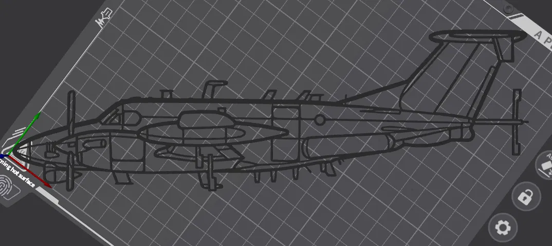 Tranh treo tường silhouette Beechcraft RC-12X Guardrail - Image 2