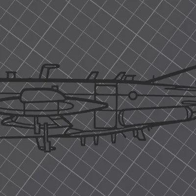 Tranh treo tường silhouette Beechcraft RC-12X Guardrail