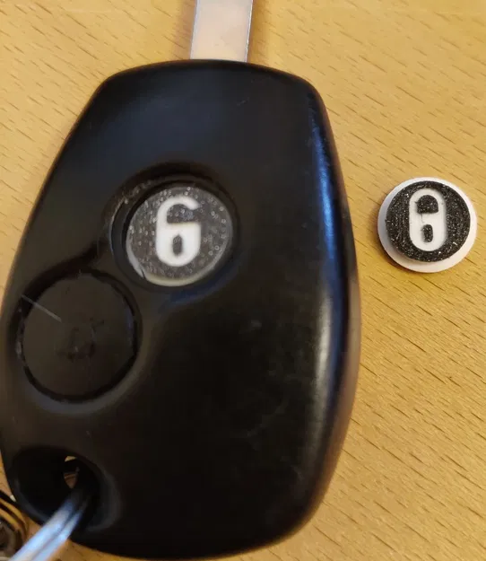 Nút bấm khóa/mở khóa thay thế cho key-fob Renault - Image 2