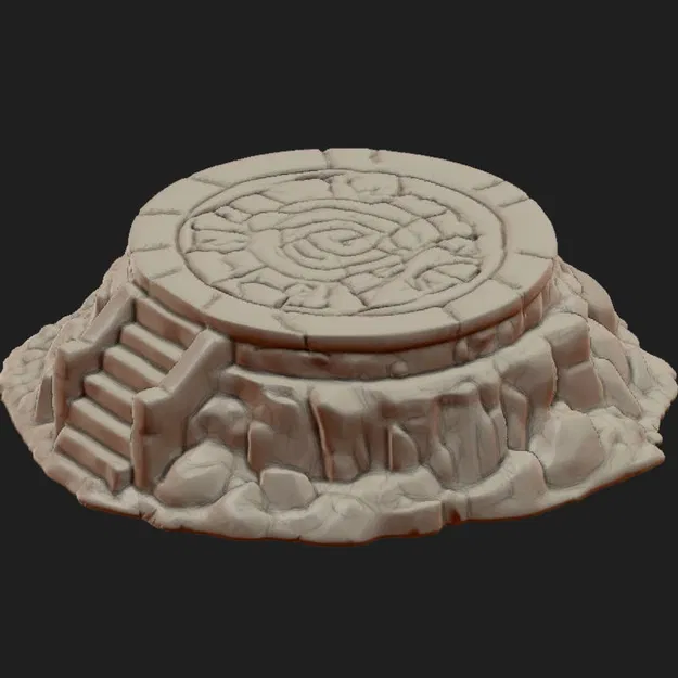 TTRPG Battleplatform Round Nosupport Easy – Bệ chiến tròn dễ in, không cần support - Image 2