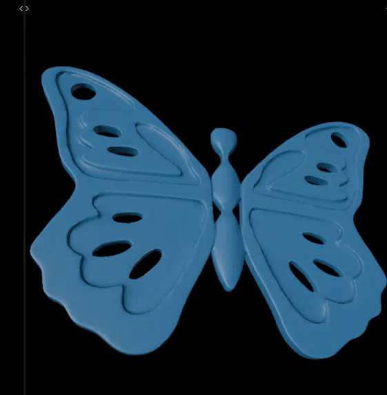 Bông Tai & Móc Giữ Chìa Khóa Hình Bươm Bướm (Butterfly Key Holder Earring) - Image 1