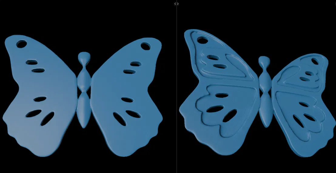 Bông Tai & Móc Giữ Chìa Khóa Hình Bươm Bướm (Butterfly Key Holder Earring) - Image 2