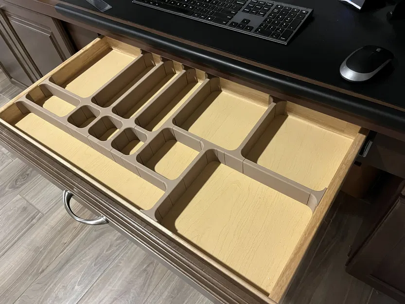 Unified Drawer Organizer – Printable Panel Remix (Bản remix panel in 3D liền mạch) - Image 1