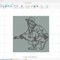 Line art: Cô gái làm vườn - Thumbnail 2