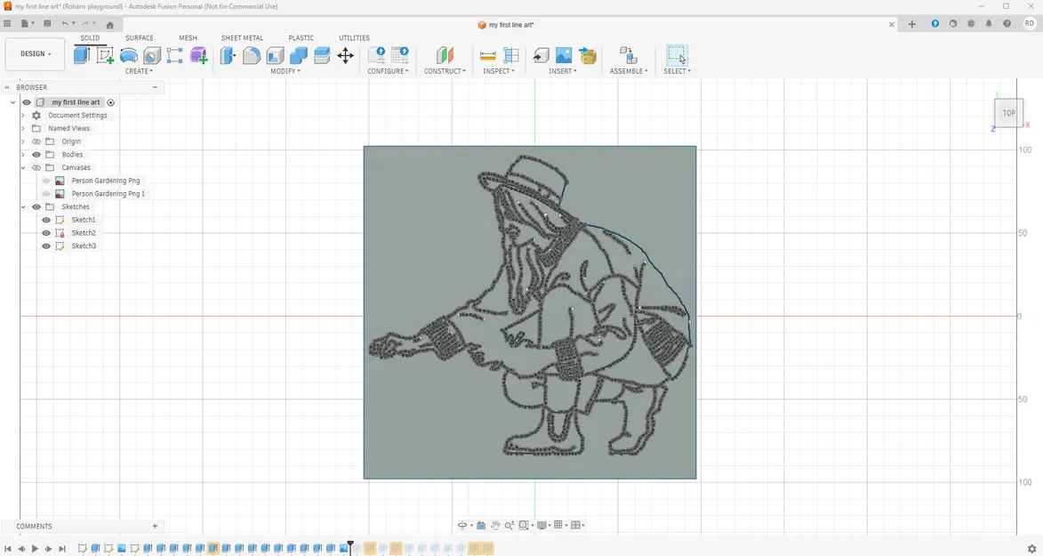 Line art: Cô gái làm vườn - Image 3