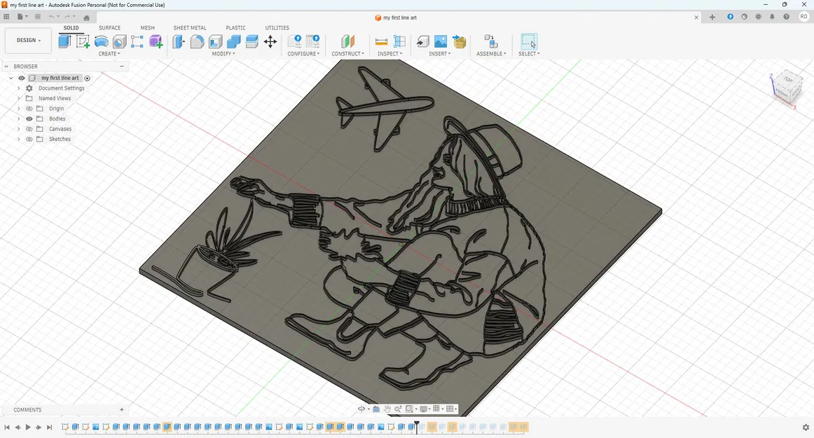 Line art: Cô gái làm vườn - Image 4