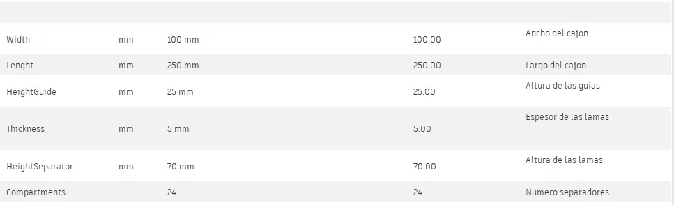Trình tạo vách ngăn ngăn kéo tham số (Parametric drawer divider creator) - Image 3