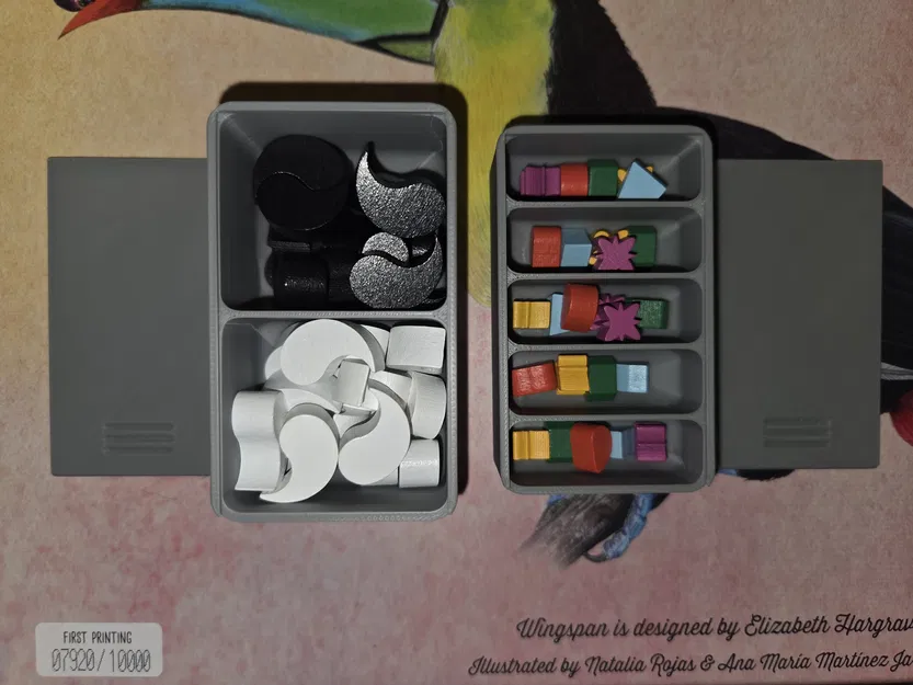 Hộp đựng token Wingspan Duet & Hummingbird cho Nesting Box - Image 1