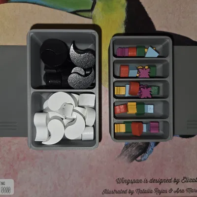 Hộp đựng token Wingspan Duet & Hummingbird cho Nesting Box