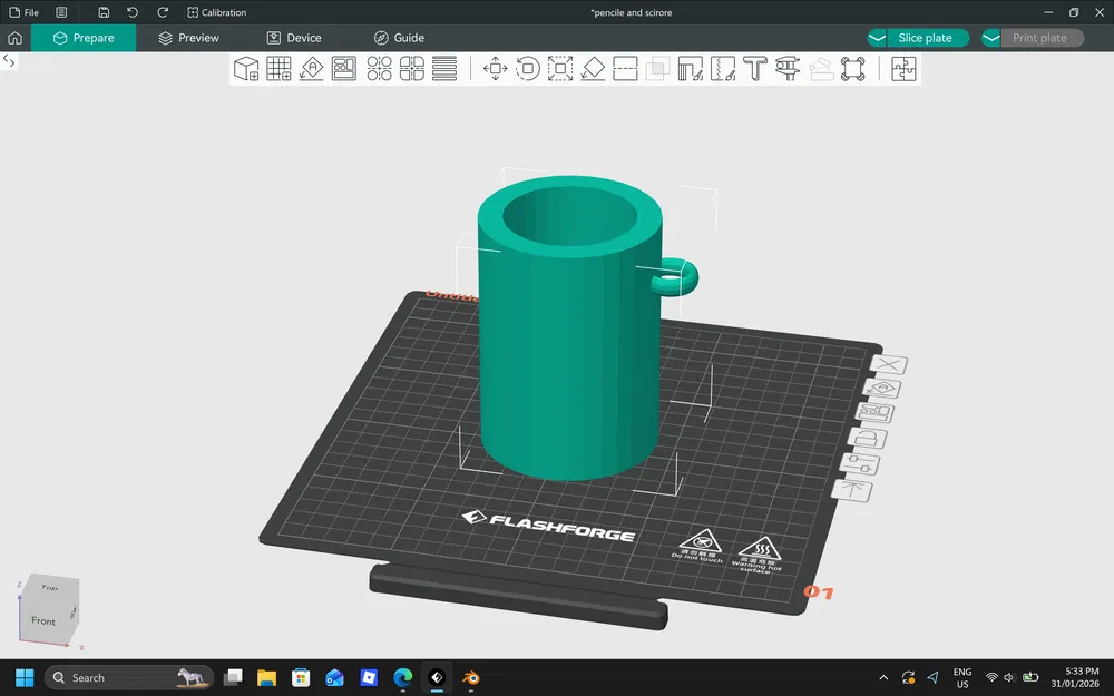 Khay đựng bút chì và kéo - Image 1