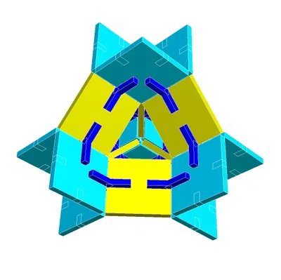 Polysurface Tứ Diện Holden 30 Phần (30 Part Holden Tetrahedral Polysurface)