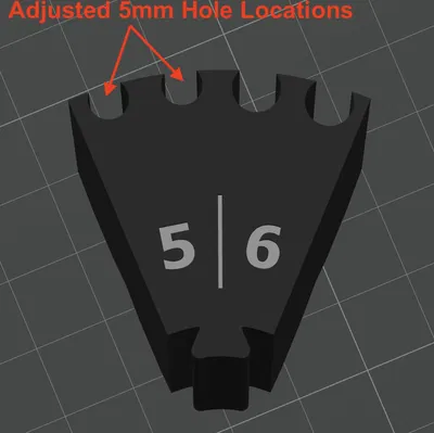 Fixed D5,D6 - 4x Wedge (chỉnh lỗ nam châm)