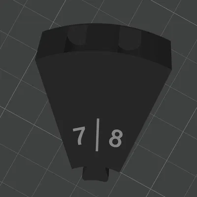 2x nêm 7mm & 8mm – Model đã sửa cho “MAGNET_REVOLVER_SIDE-PART (D7,D8 - 2x)”